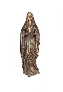 Escultura conmemorativa María con manos juntas – 3D, libre, con taco de fijación en la parte inferior