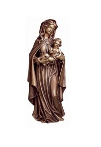 Gran escultura conmemorativa María con Niño – 3D, libre, con taco de fijación en la parte inferior