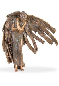 Escultura funeraria Ángel en duelo – 3D, libre, con taco de fijación en la parte inferior