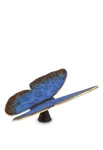 Miniurna bronce 'Mariposa' azul