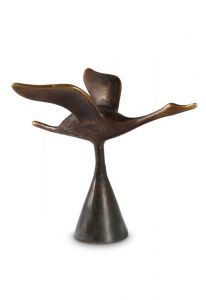Escultura miniurna de bronce 'Pájaro'