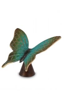Miniurna bronce 'Mariposa' verde