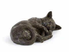 Urna escultura gato 'Gato durmiendo'