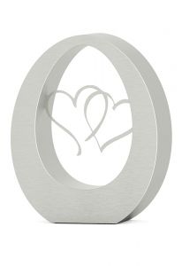 Miniurna acero inoxidable 'Corazones'