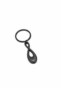 Llavero para cenizas en acero inoxidable 'Infinity' negro