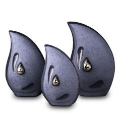 Miniurna ceramica 'Lágrima' azul