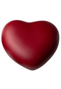 Miniurna para cenizas de cerámica Corazón rojo (tamaños diferentes)