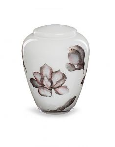 Urna funeraria de vidrio Magnolia - símbolo de amor y belleza