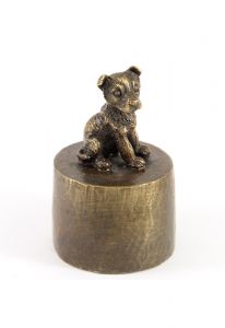 Yorkshire terrier urne d'laiton